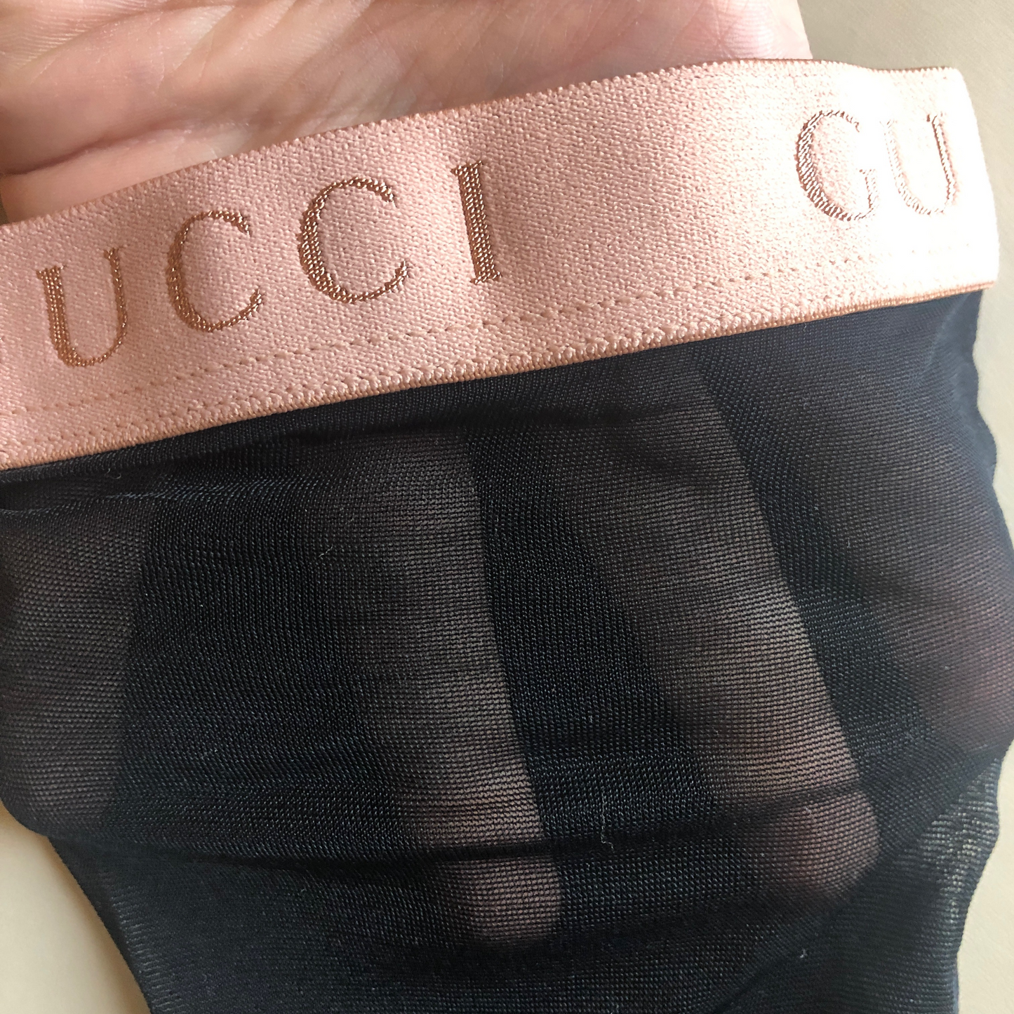 Gucci Mesh Calf Socks in Black