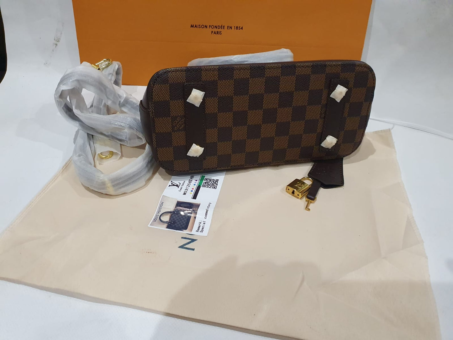 Louis Vuitton Alma BB Damier Ebène Handbag