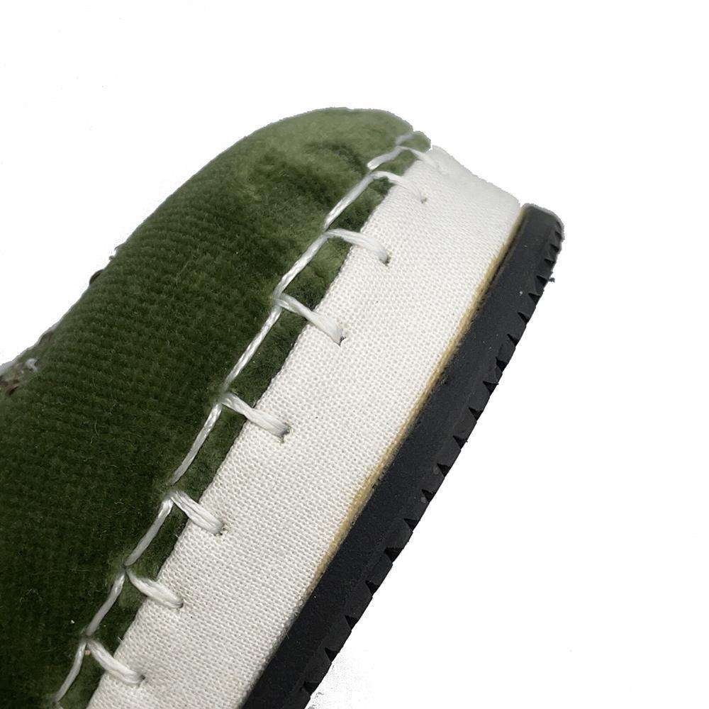 GUCCI Interlocking G slip-ons Green 574882 Velour Size #8