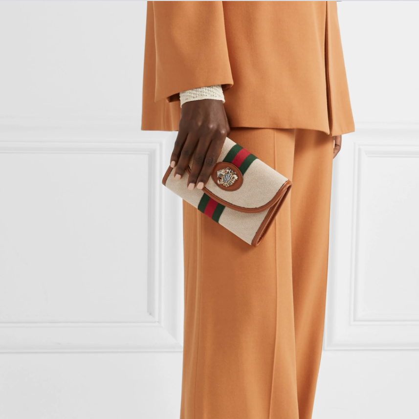 Gucci Rajah Mini Canvas Crossbody Bag