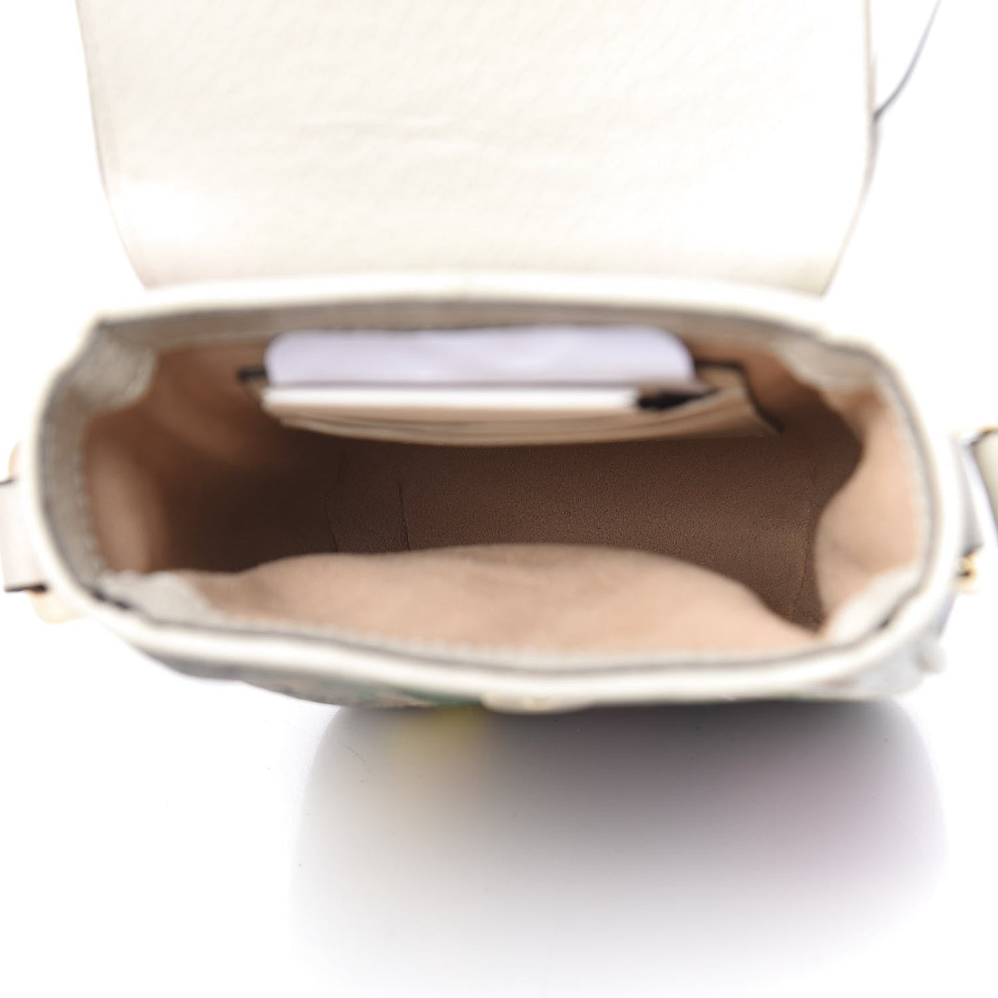 Gucci Ophidia Flora GG Crossbody Shoulder Bag in White