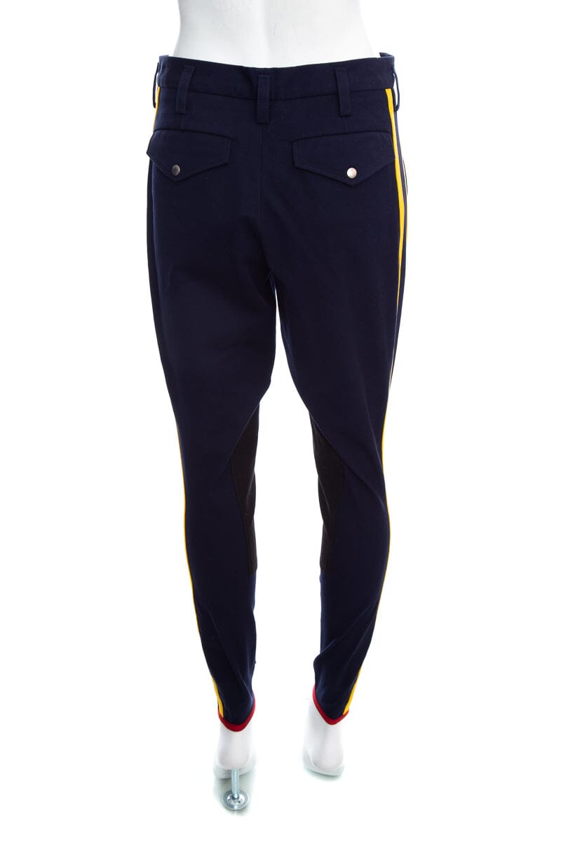 Gucci Navy Equestrian Riding Pants with Floral Embroidery SZ 42