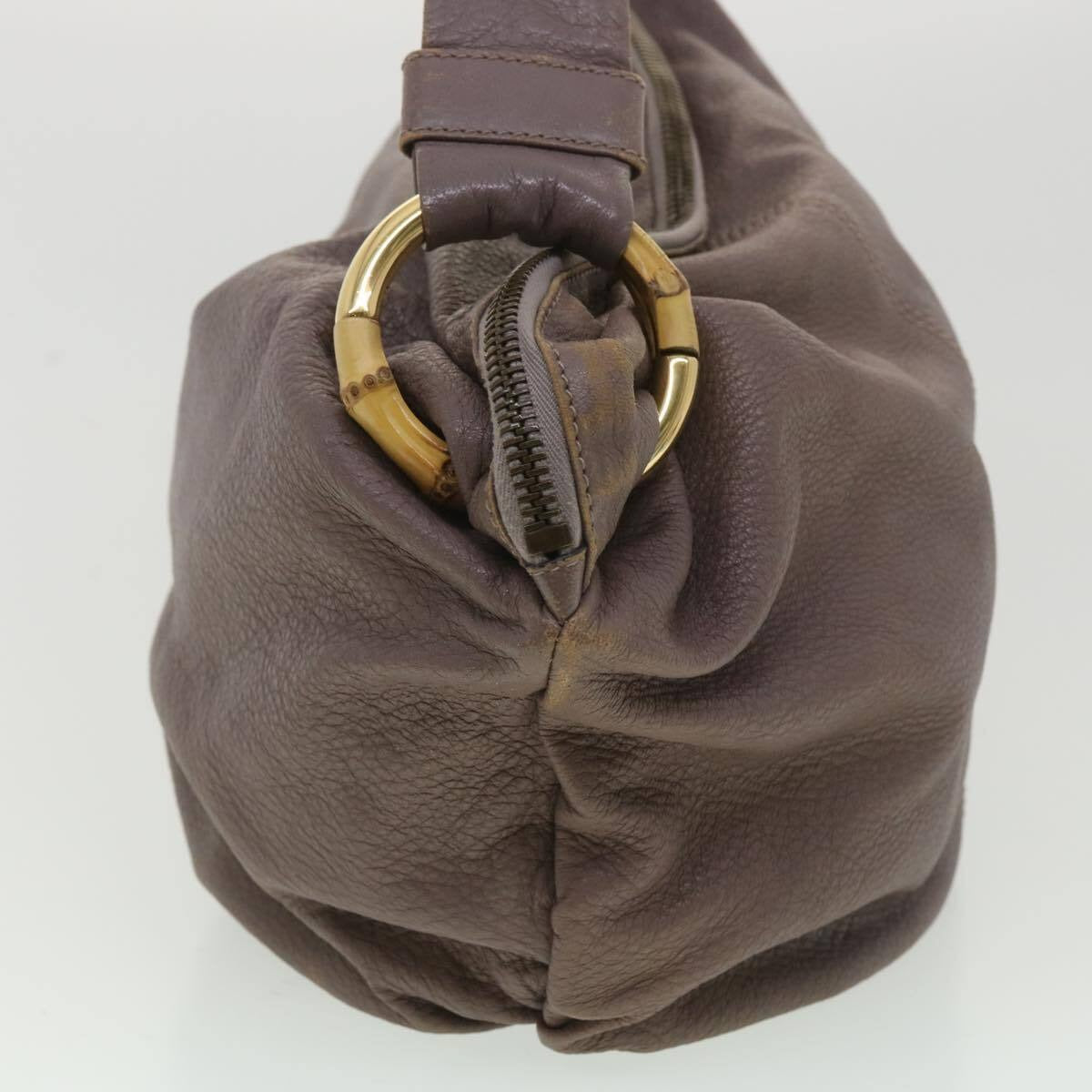 Gucci supple mocha brown leather XL hobo style shoulder bag