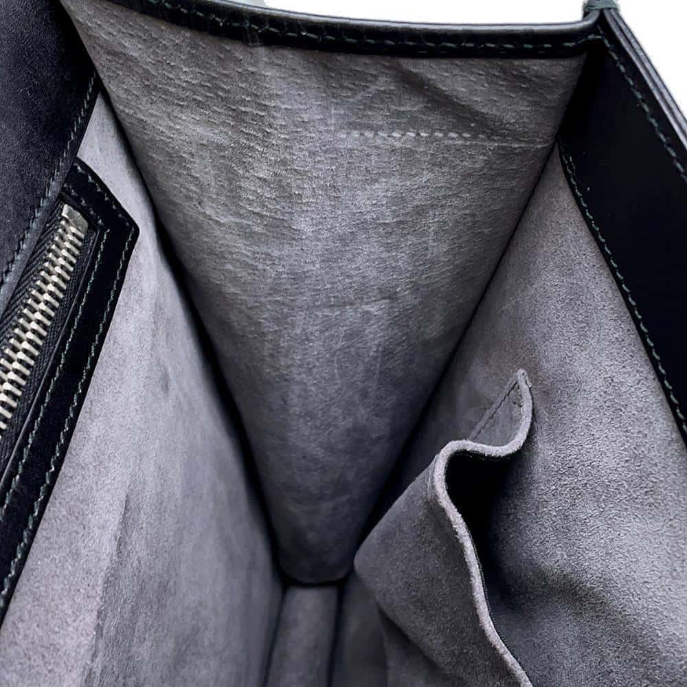 GUCCI Diamante Briefcase Black 201849 Leather