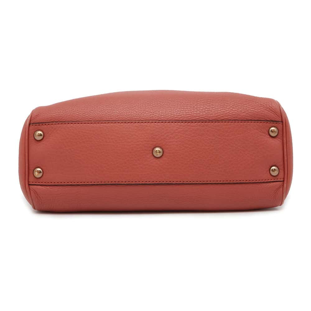 GUCCI Bamboo2wyHandbag Pink 336032 Leather