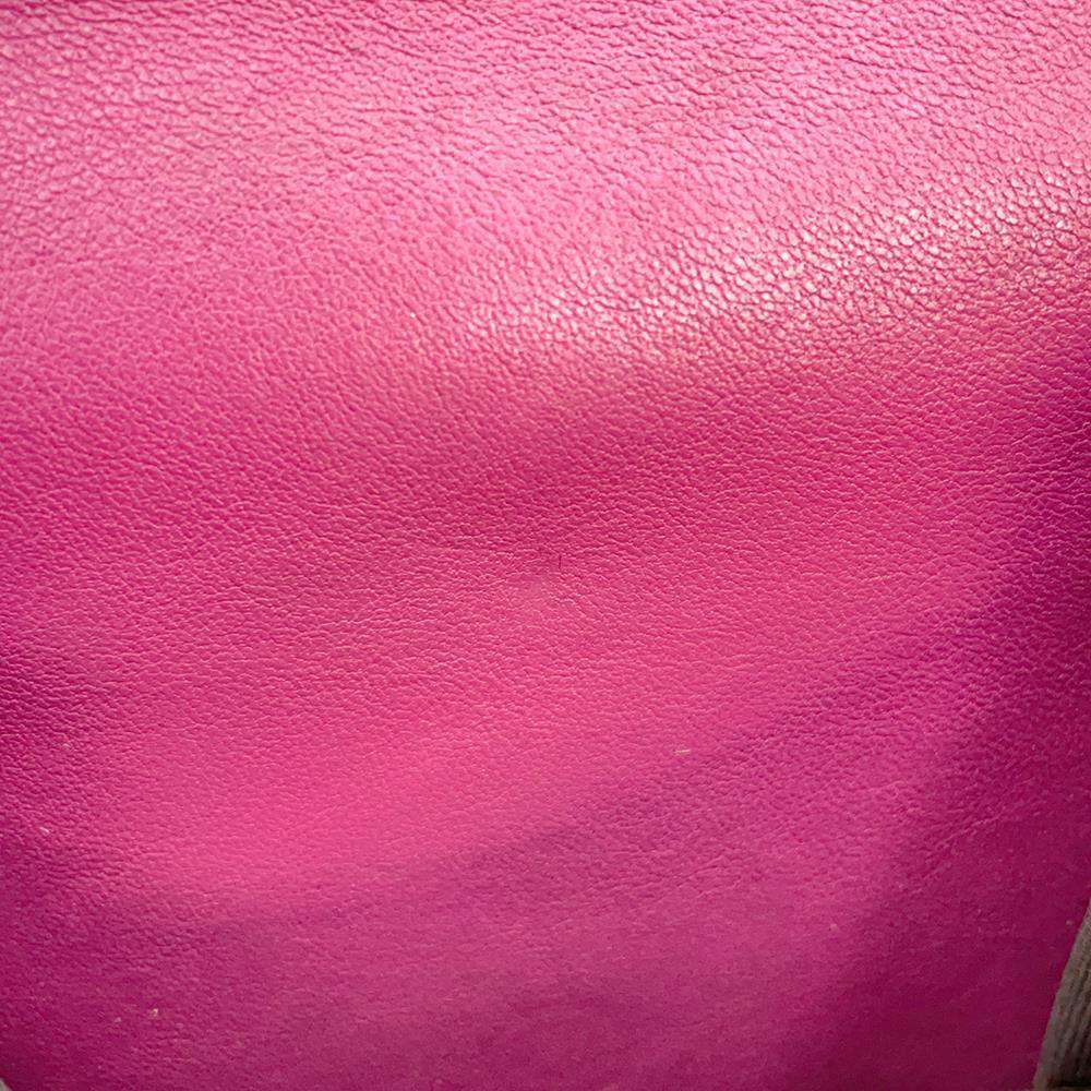 GUCCI Soho Tri-fold Wallet Pink 351485 Patent Leather
