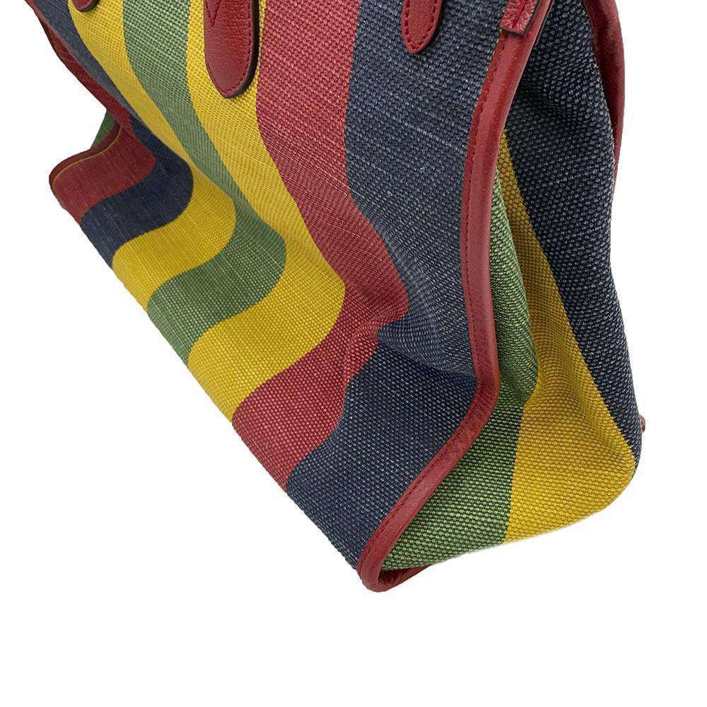 GUCCI Baiadera 2WAY Tote Bag Multicolor 630358 Canvas Leather