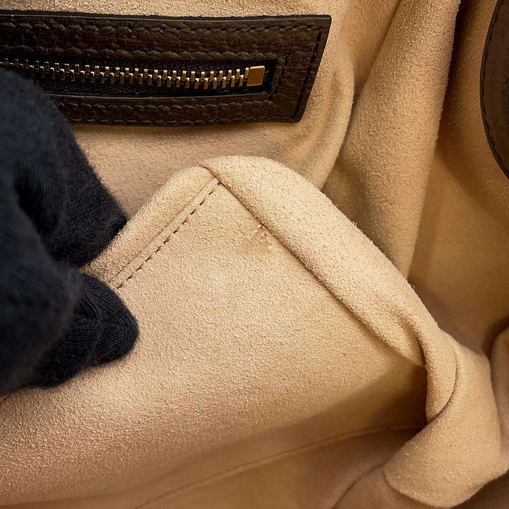 GUCCI Ophidia GGMedium Handbag Beige/Brown 524537 GG SupremeCanvas Leather