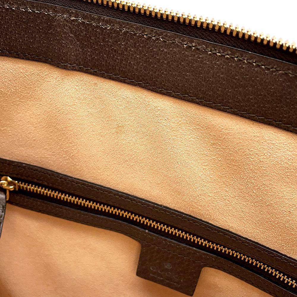 GUCCI Ophidia GGMedium Handbag Beige/Brown 524537 GG SupremeCanvas Leather