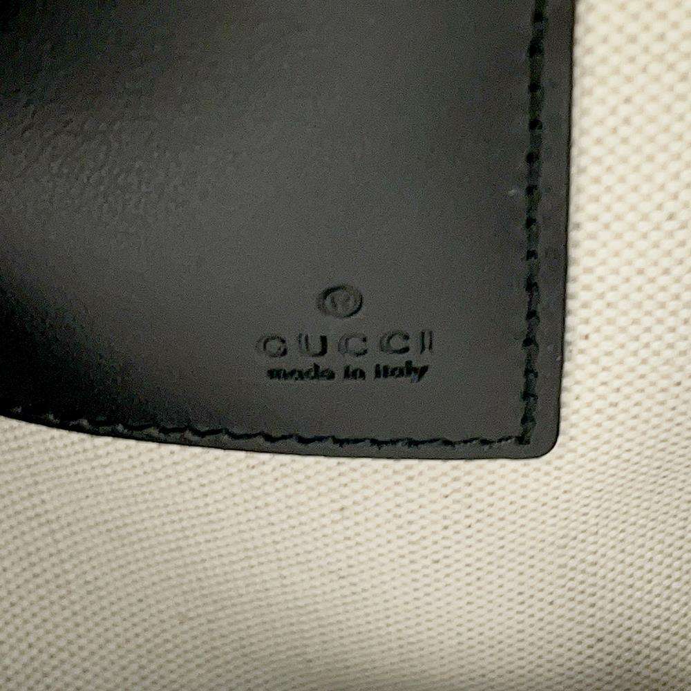 GUCCI GG embossed Clutch Bag Black 625569 Leather