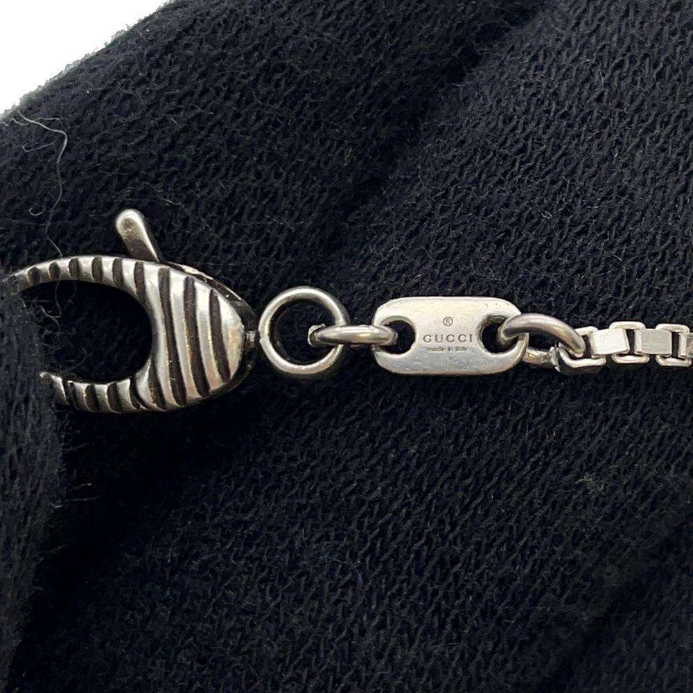 GUCCI Initial Necklace Silver Metal