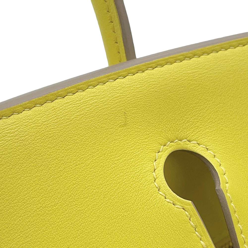 HERMES Birkin Lime Swift Leather Size 25