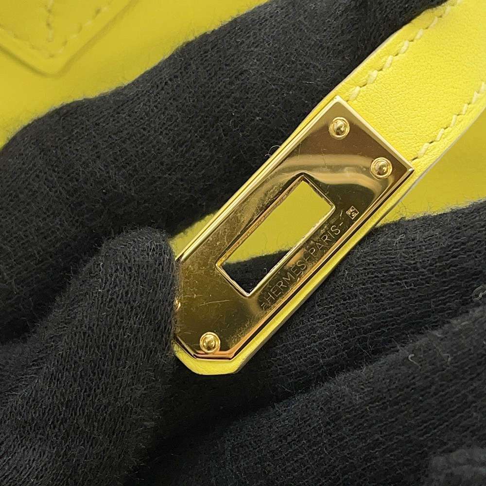 HERMES Birkin Lime Swift Leather Size 25