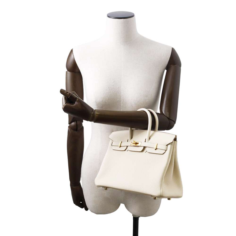HERMES Birkin Craie Togo Leather Size 25
