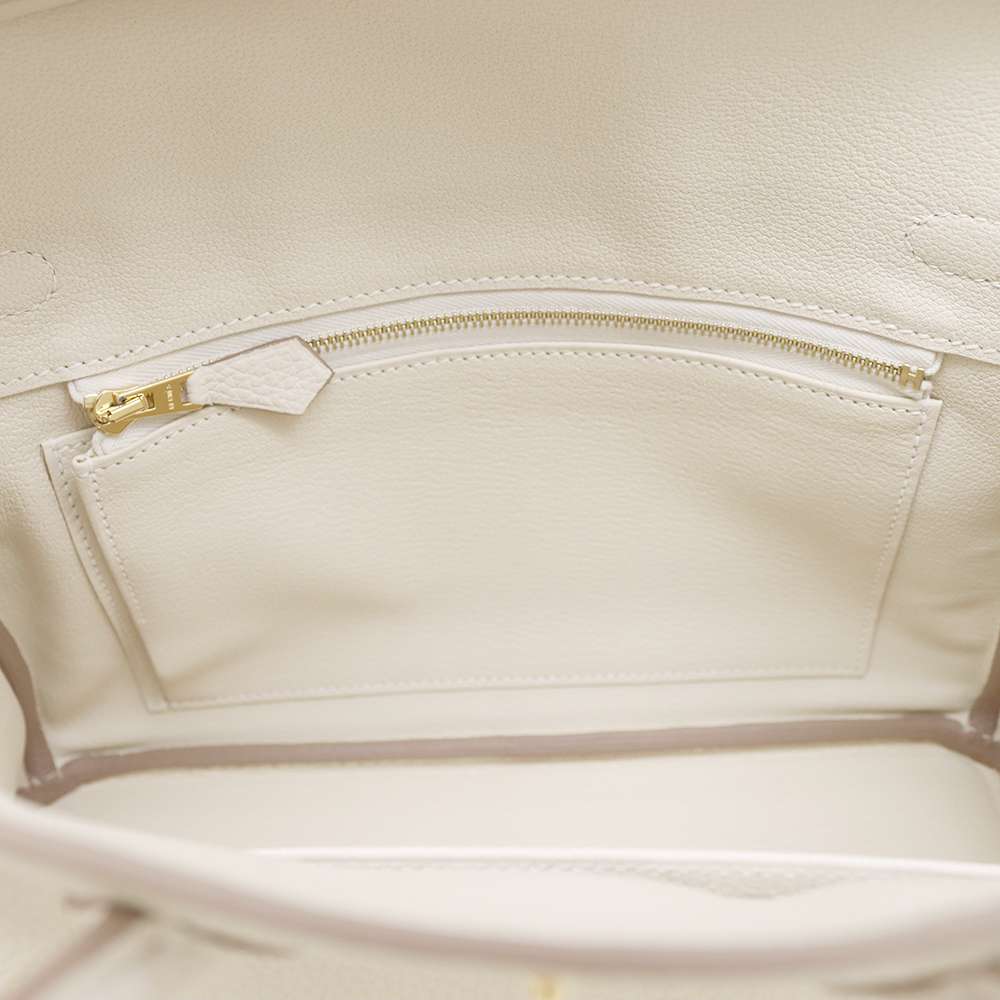 HERMES Birkin Craie Togo Leather Size 25
