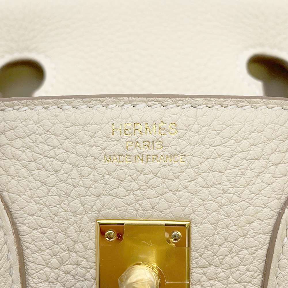 HERMES Birkin Craie Togo Leather Size 25