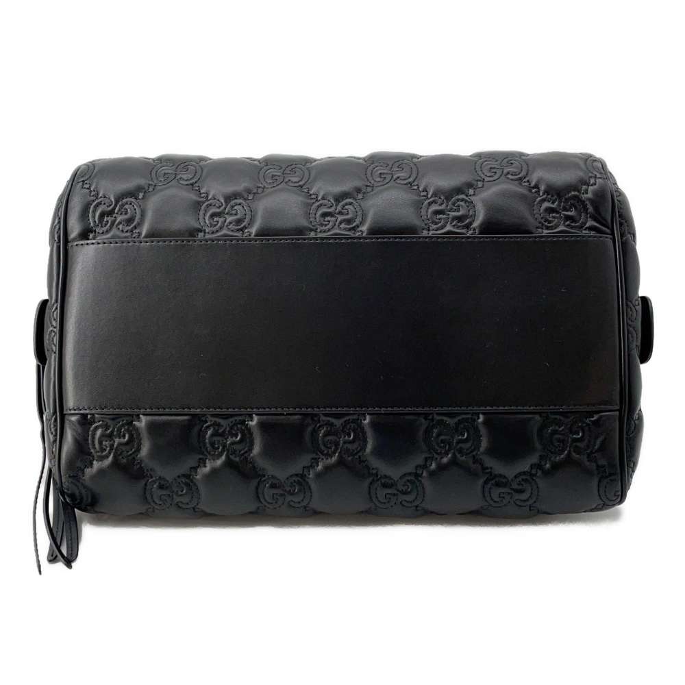 GUCCI GGMatelasse 2wayTravel Bag Black 702242 Leather Size Medium