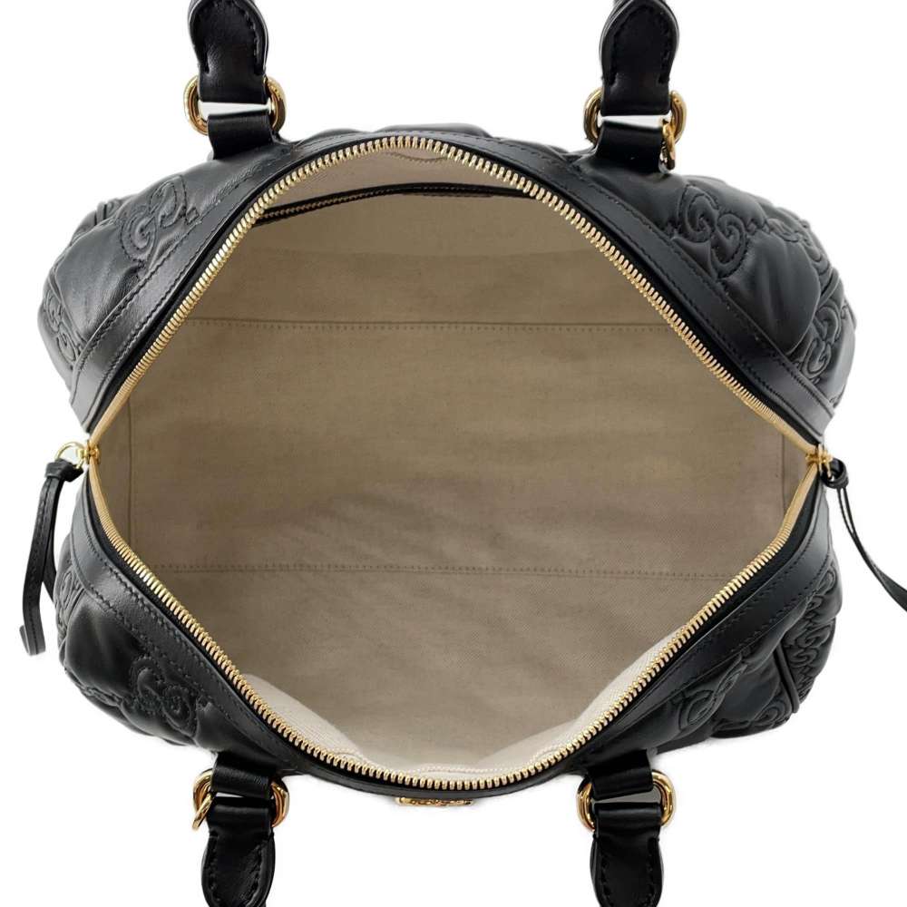 GUCCI GGMatelasse 2wayTravel Bag Black 702242 Leather Size Medium