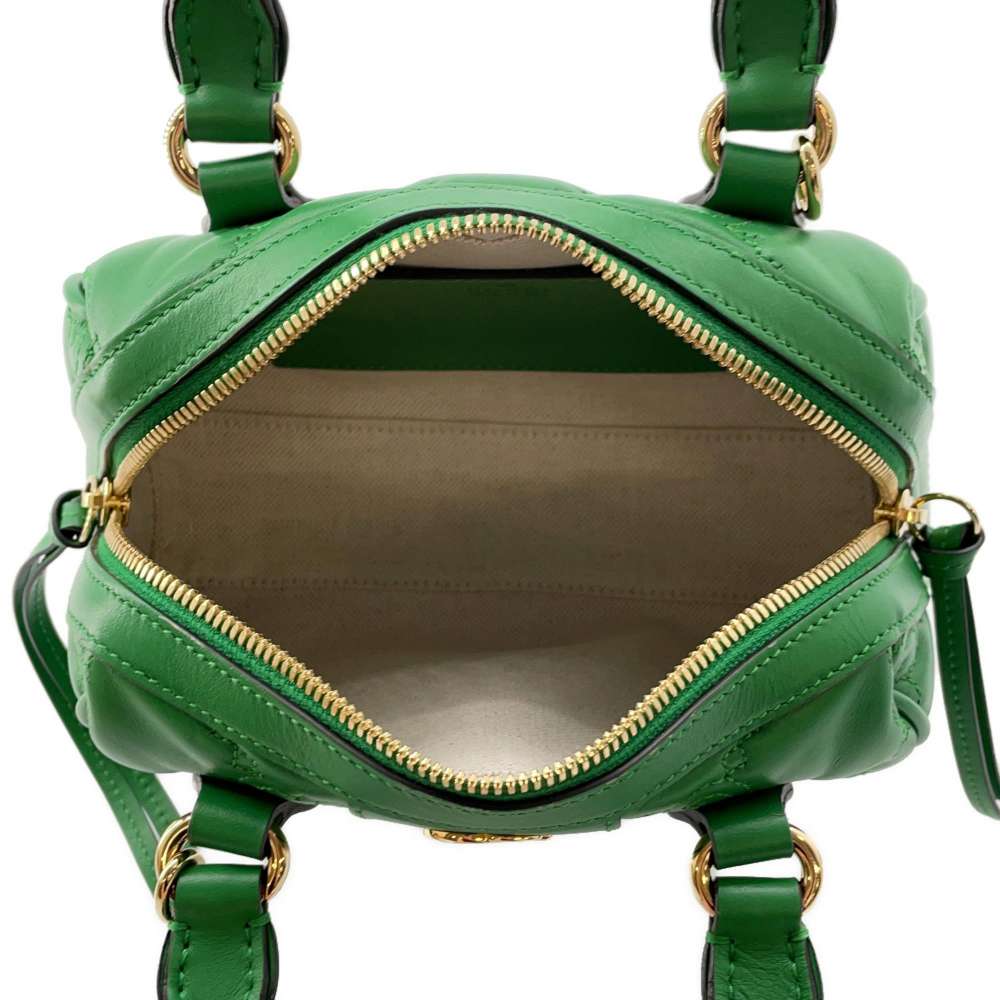 GUCCI GGMatelasse 2wayTravel Bag Green 702251 Leather Size Mini