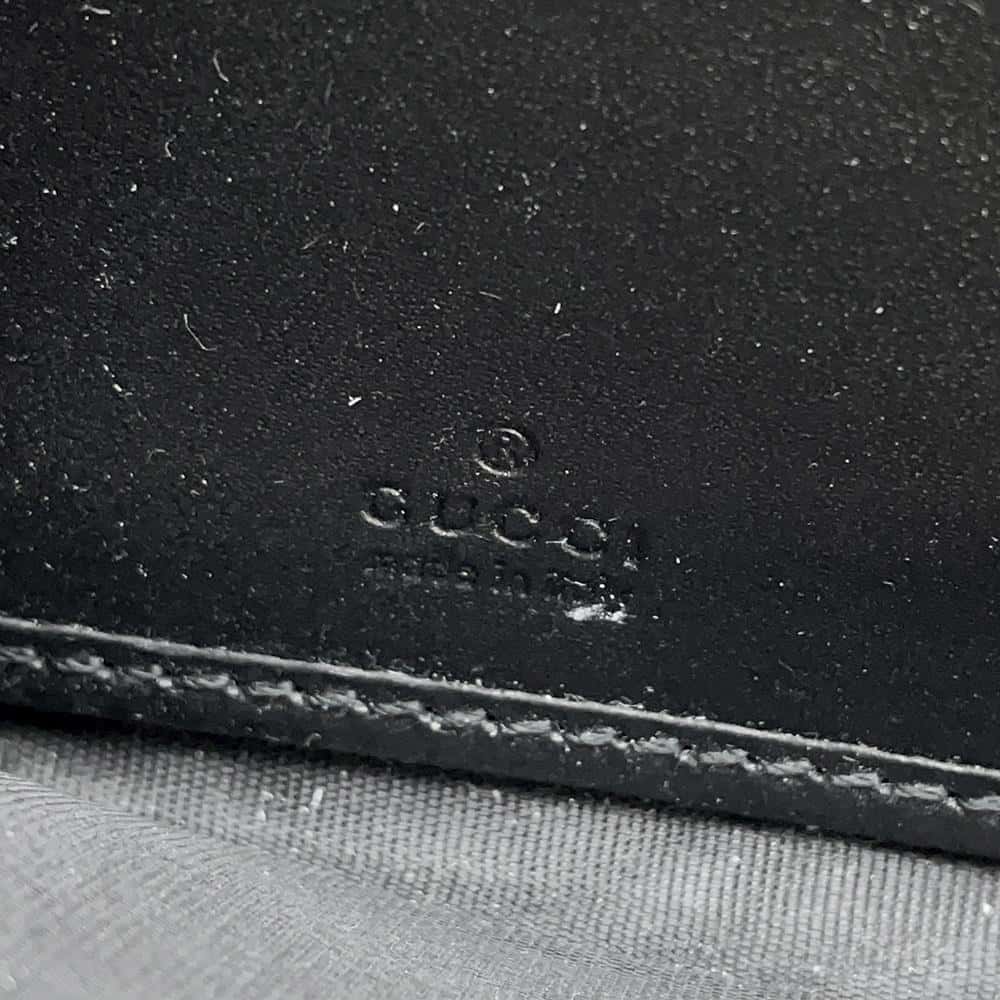 GUCCI Guccissima Zip AroundNagazaiCloth Black 388680 Leather