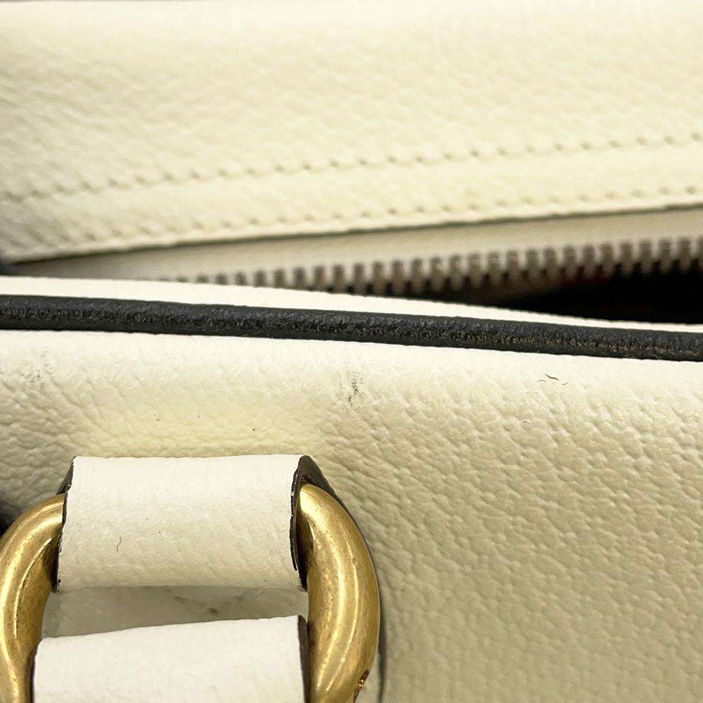 GUCCI Mini Duffle Bag Adidas collaboration White/Black 702397 Leather
