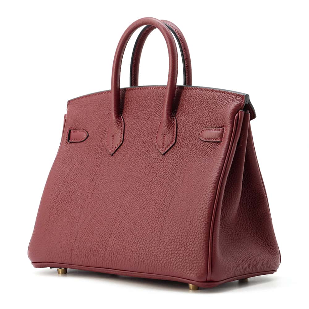 HERMES Birkin Rouge H Togo Leather Size 25