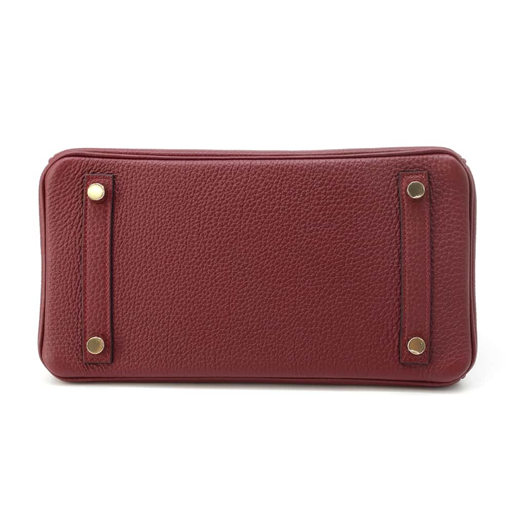 HERMES Birkin Rouge H Togo Leather Size 25