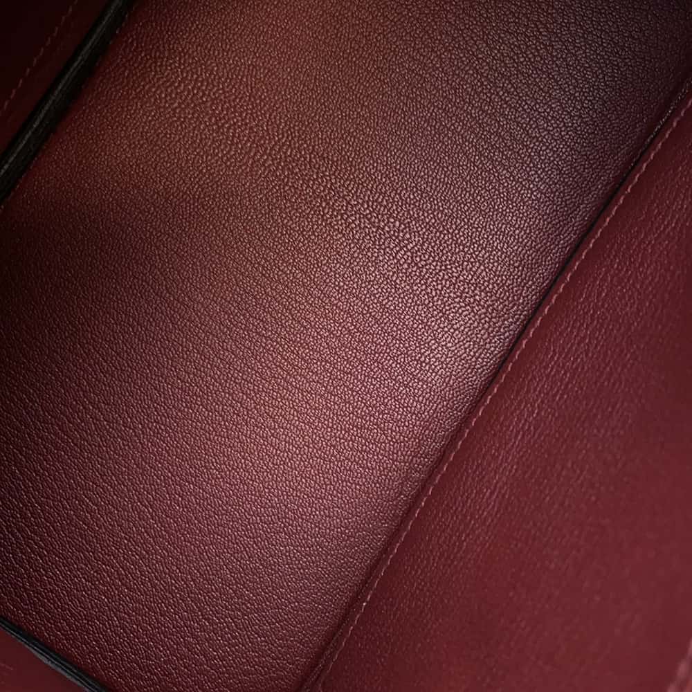 HERMES Birkin Rouge H Togo Leather Size 25