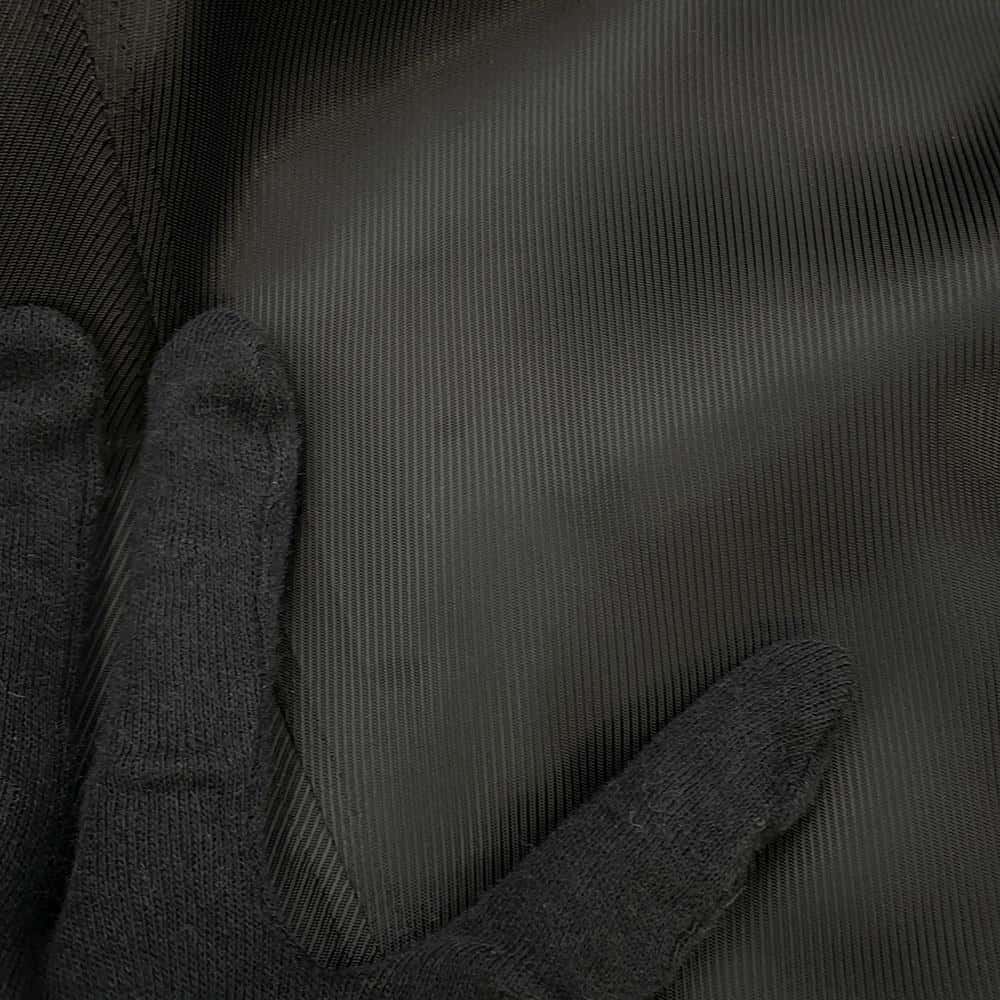 GUCCI Interlocking G Button Long Coat Size 42 Black 619325 Wool 98% Nylon2%