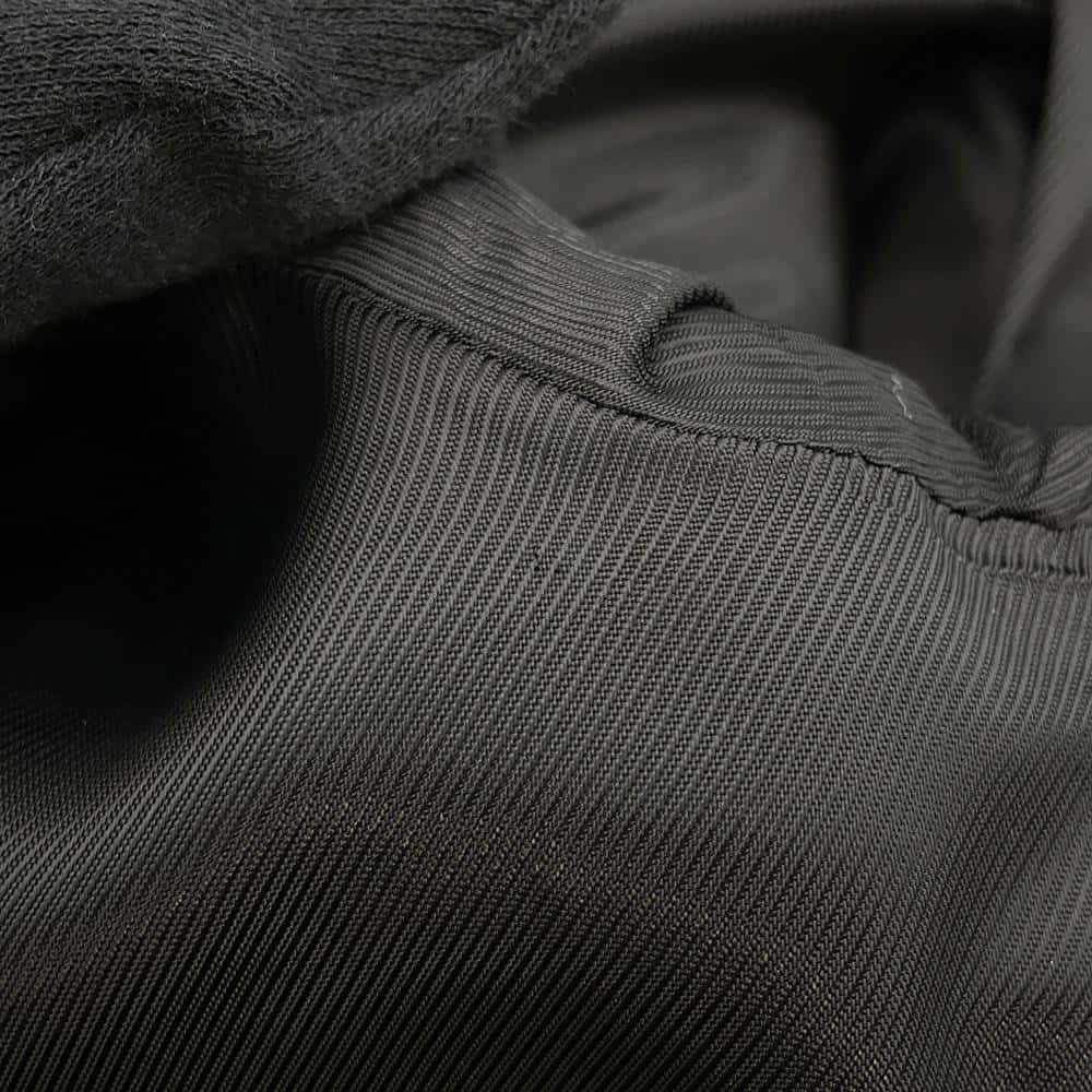 GUCCI Interlocking G Button Long Coat Size 42 Black 619325 Wool 98% Nylon2%