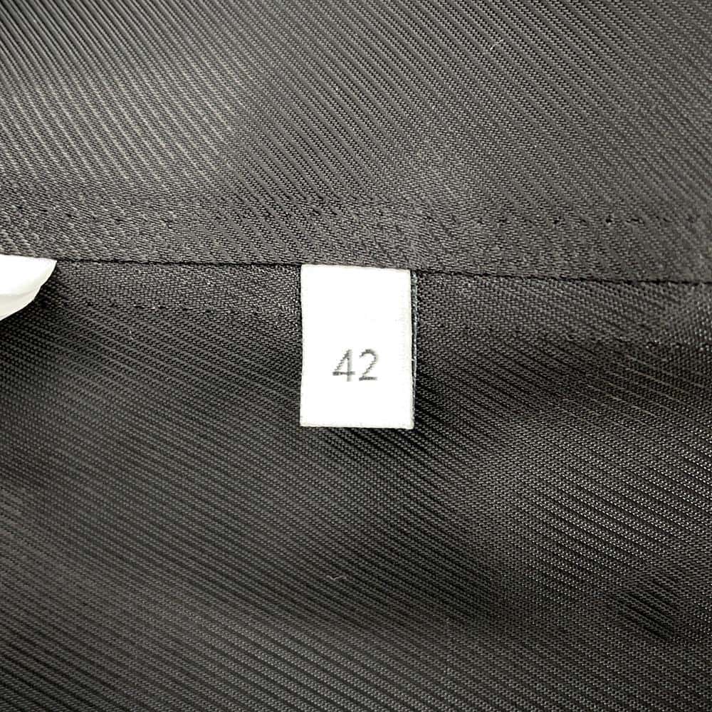 GUCCI Interlocking G Button Long Coat Size 42 Black 619325 Wool 98% Nylon2%