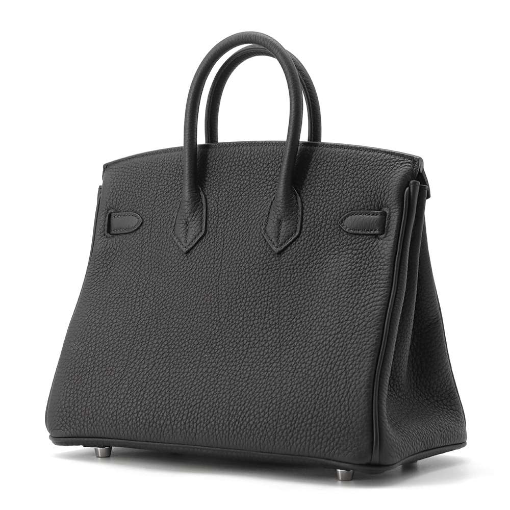 HERMES Birkin Black Togo Leather Size 25