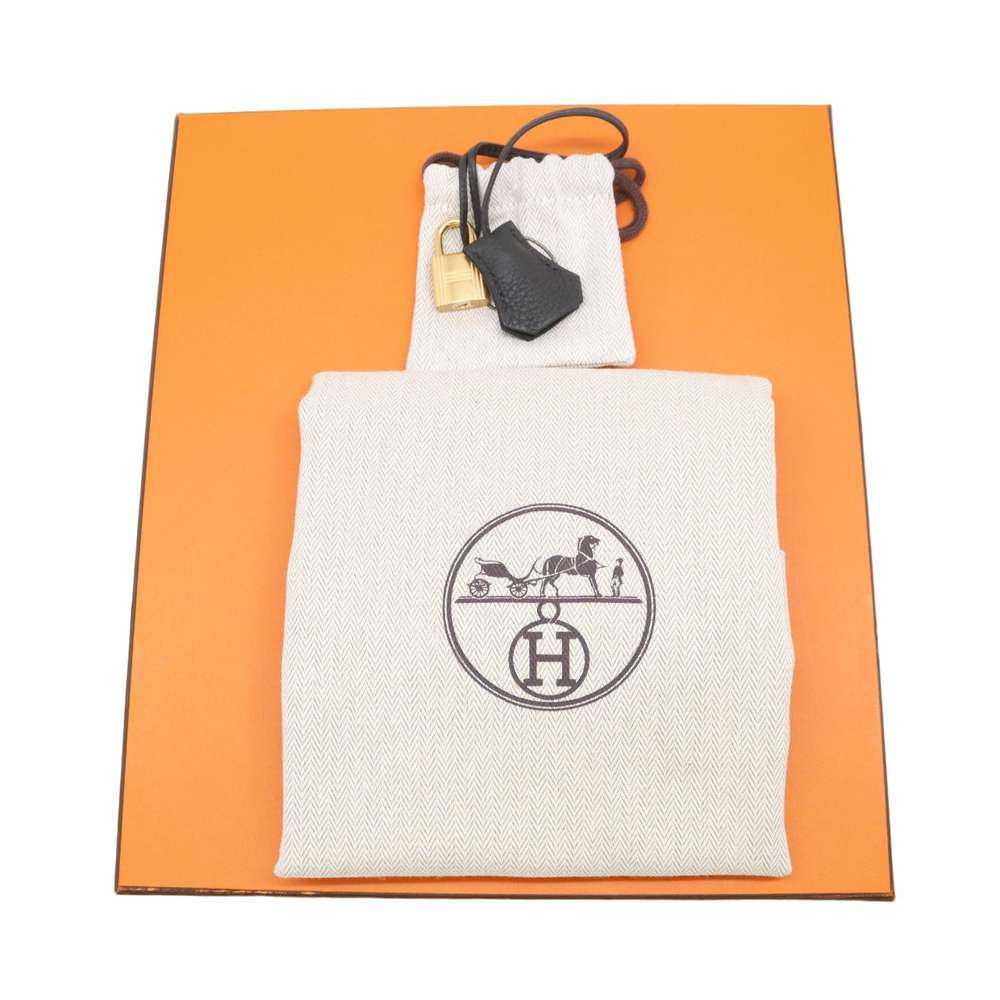HERMES Birkin Black Togo Leather Size 25