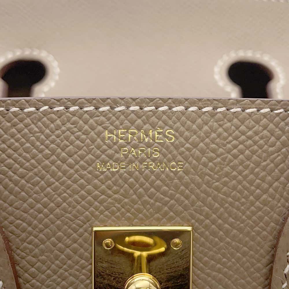 HERMES Birkin Sellier Etoupe Epsom Size 25