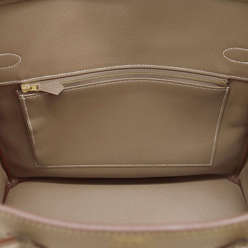 HERMES Birkin Etoupe Togo Leather Size 35