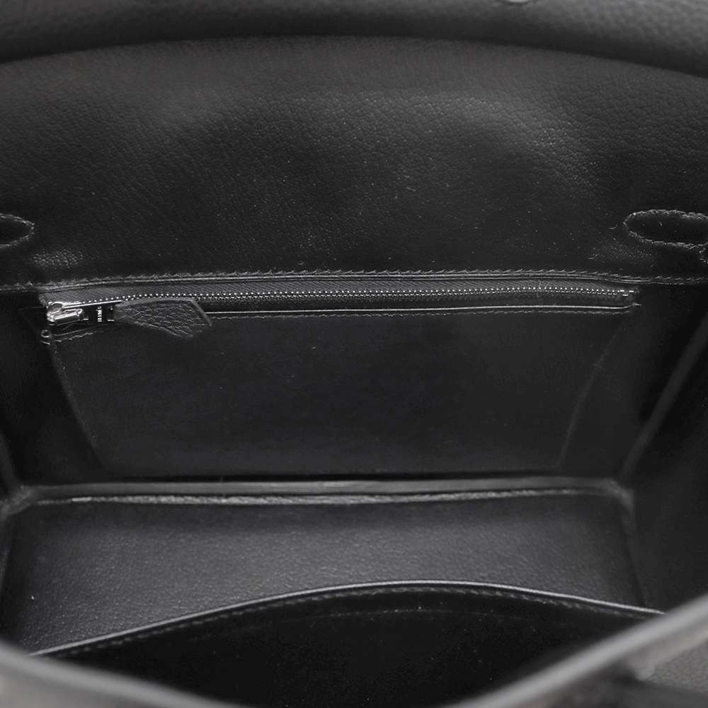 HERMES Birkin Black Togo Leather Size 25