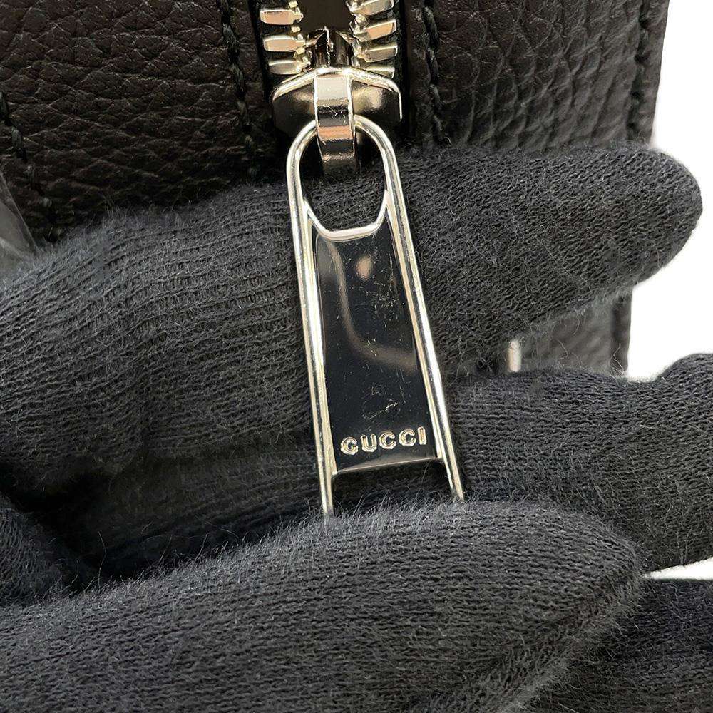 GUCCI Jumbo GG 2way Briefcase Black 658573 Leather