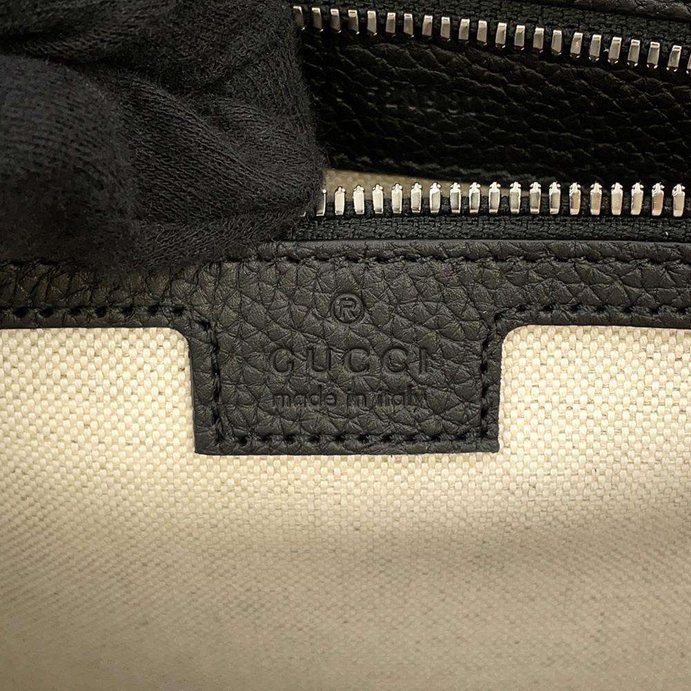 GUCCI Jumbo GG 2way Briefcase Black 658573 Leather