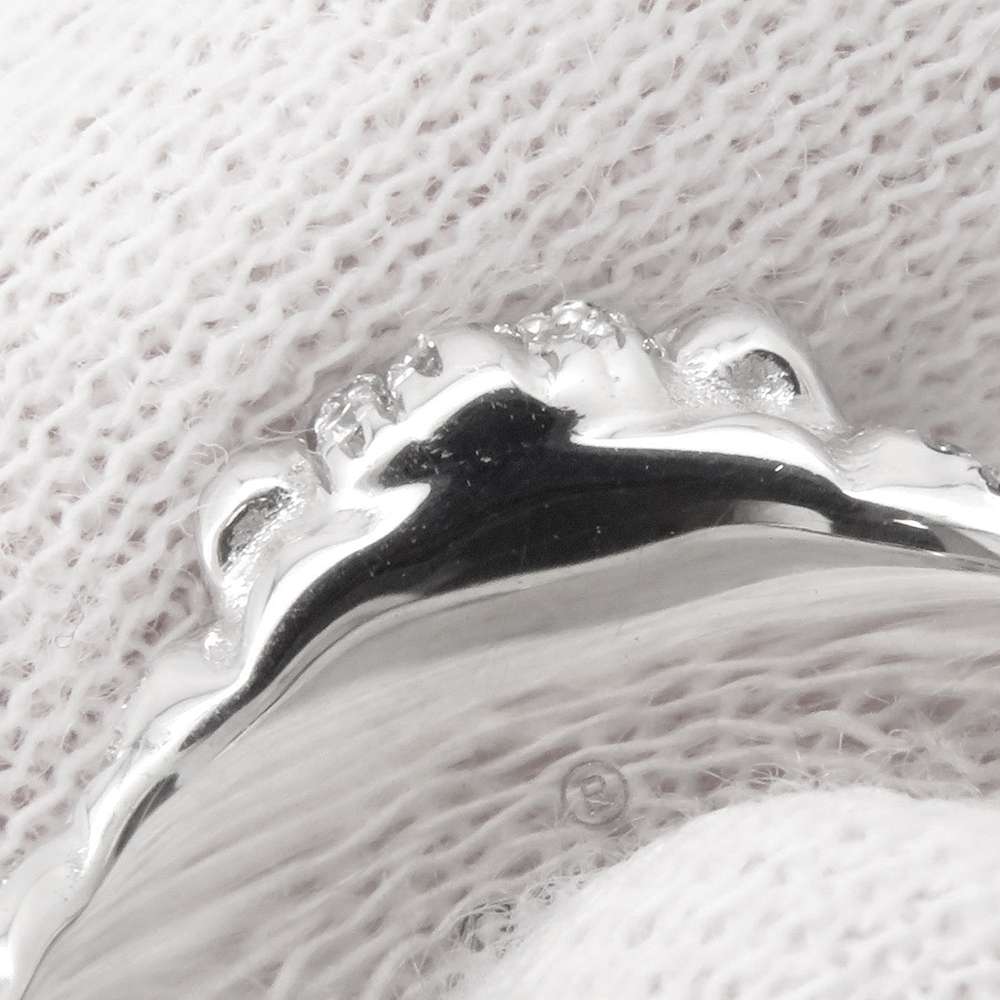 GUCCI Lion Head Aquamarine Ring Size #9 18K White Gold