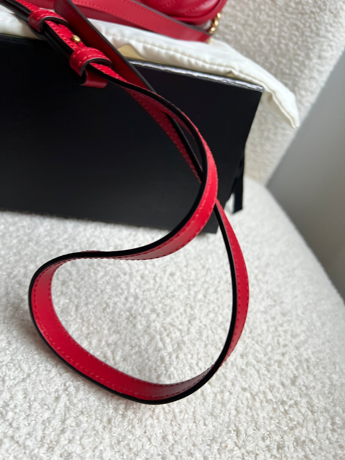 Gucci GG Red Marmont Small Shoulder Bag (RRP £1,440)