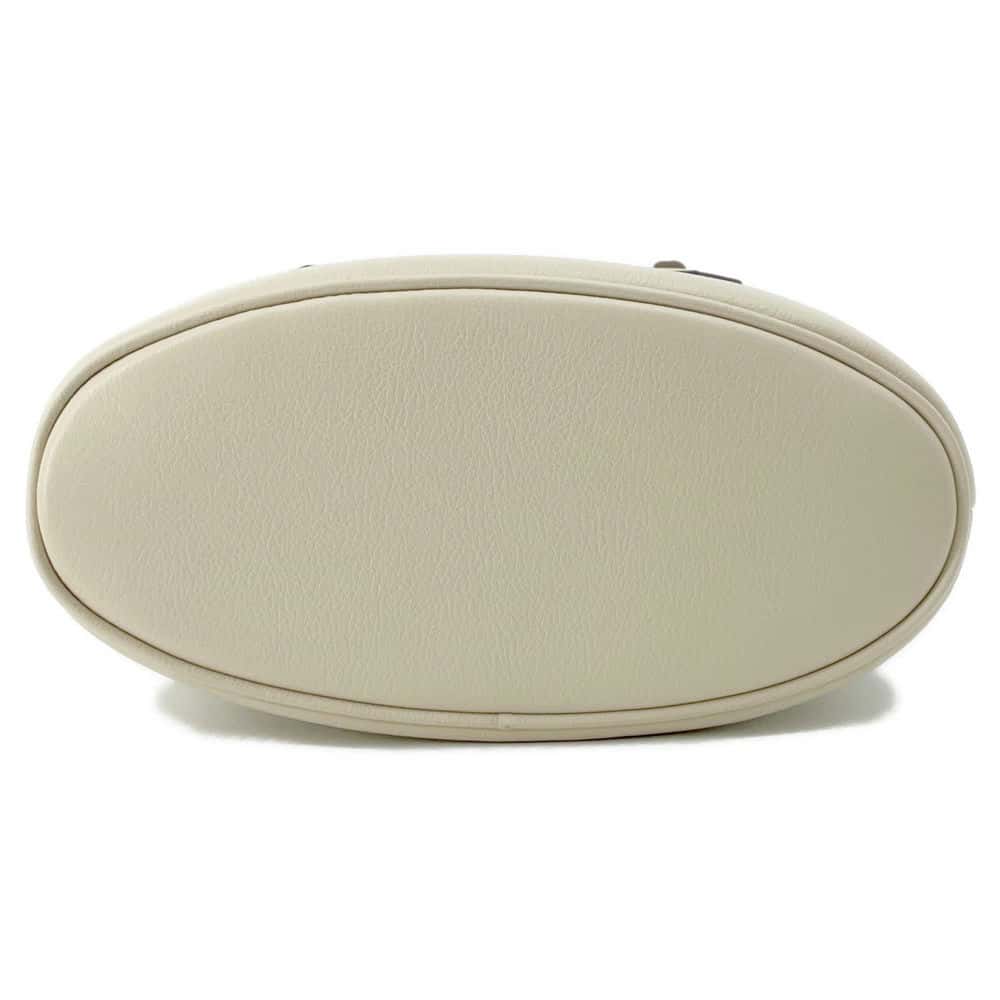 GUCCI Diana Bamboo Handbag White 750396 Leather Size Small