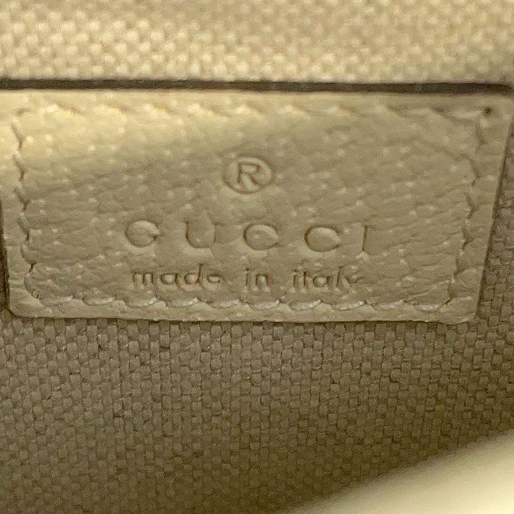 GUCCI GG Supreme Ophidia belt bag White/Beige 674081 GG SupremeCanvas Leather