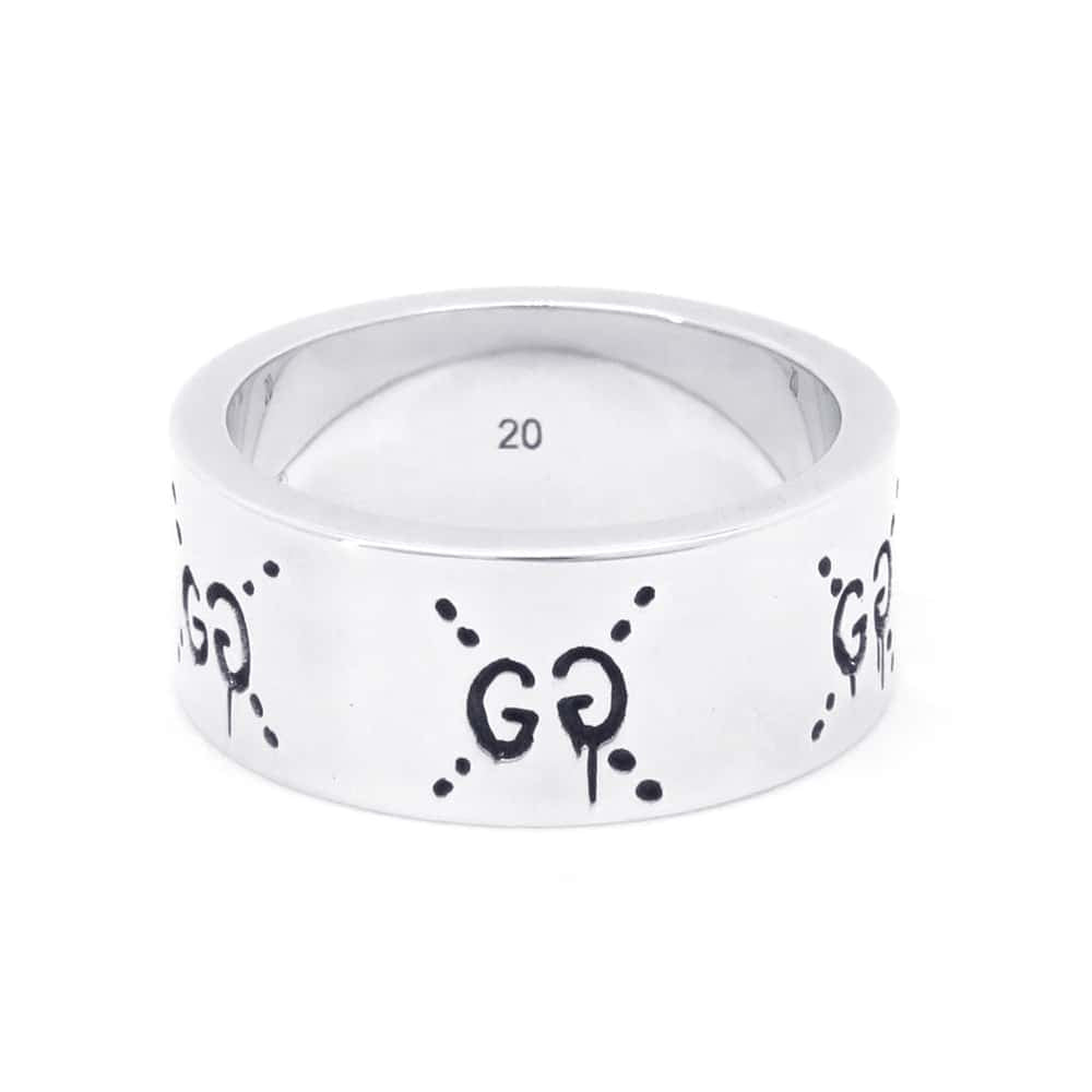 GUCCI Ghost Silver Ring Silver Ring Size 20 SV925