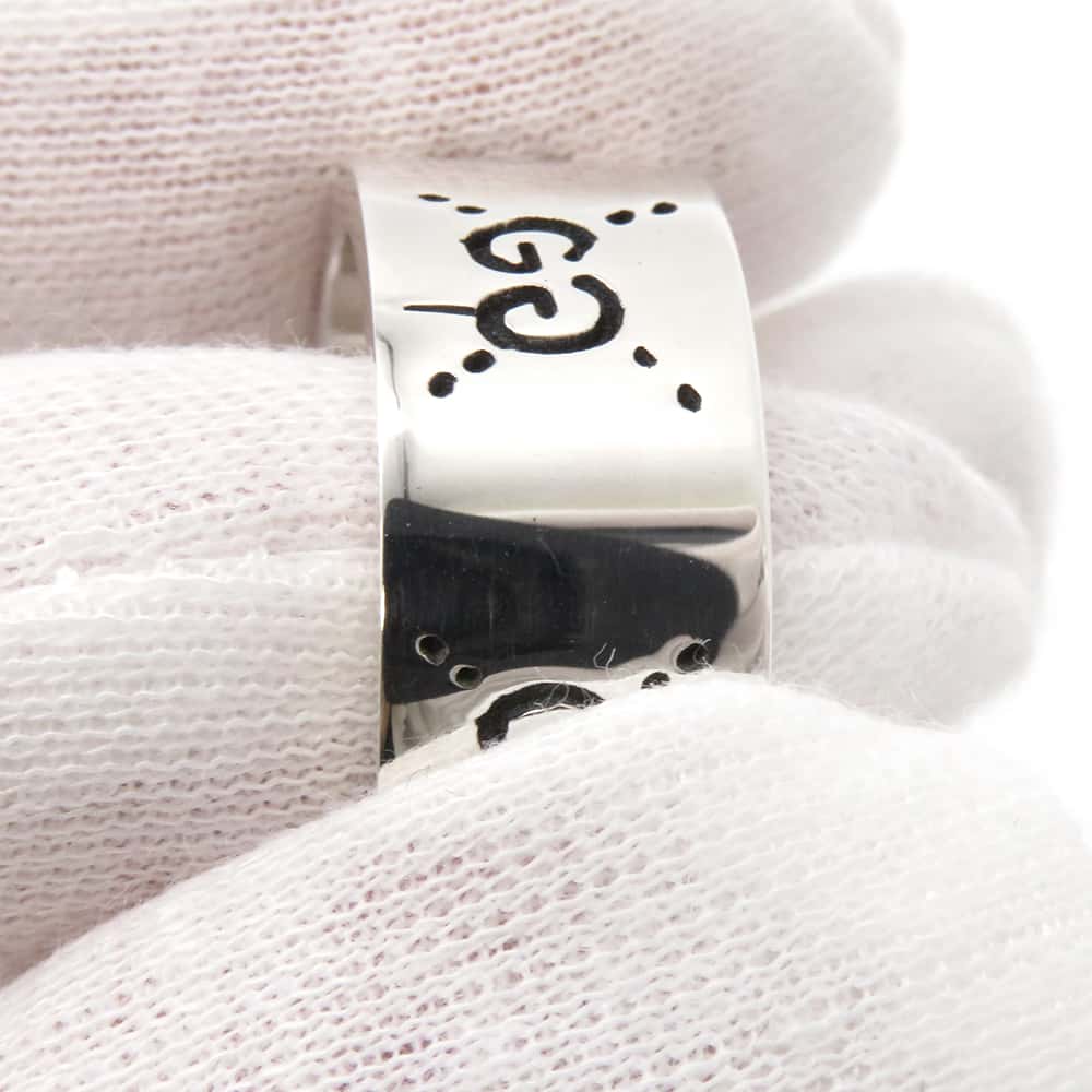 GUCCI Ghost Silver Ring Silver Ring Size 20 SV925