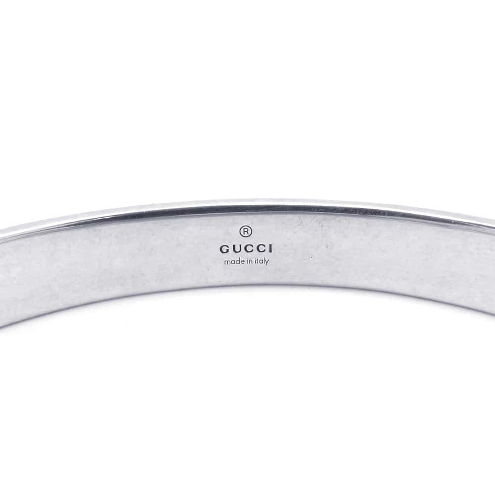 GUCCI GG & Bee Bangle GG & Bee Engraving Bangle Size 19 728296 SV925