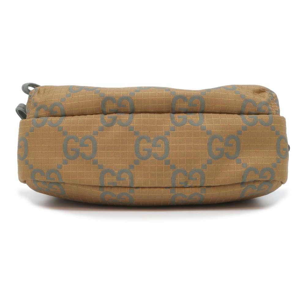 GUCCI Japan Limited Edition GG Ripstop Small Cross Body Bag Khaki 767931 GGPolyester