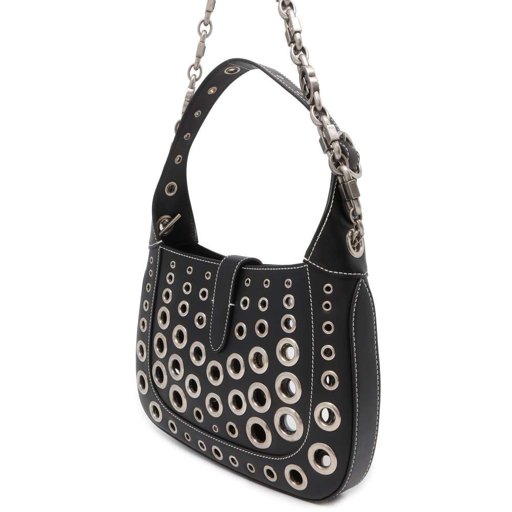 GUCCI Jackie 1961 2wayBag HA HA HACollaboration Black 703744 Leather Size Small