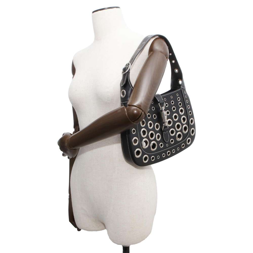 GUCCI Jackie 1961 2wayBag HA HA HACollaboration Black 703744 Leather Size Small
