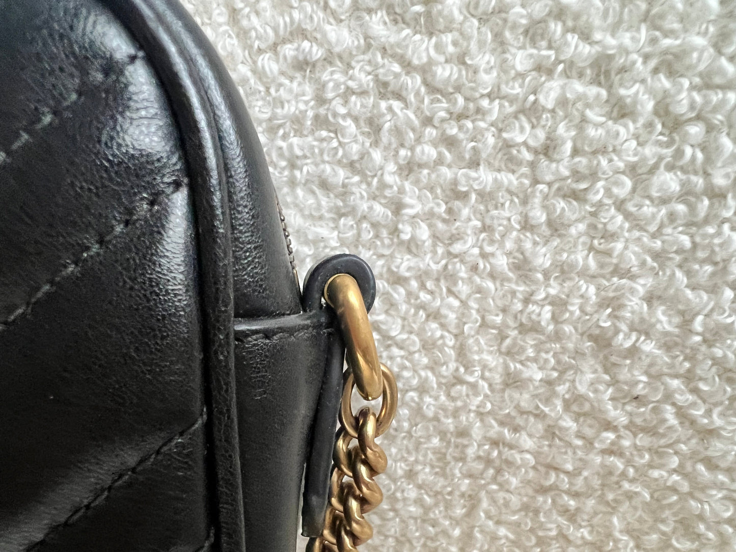 Gucci GG Black Marmont Mini Shoulder Bag (RRP £1,360)