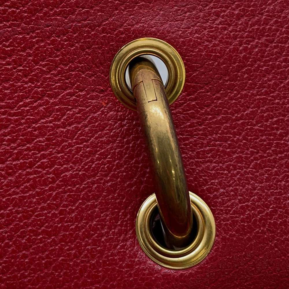 GUCCI GG Supreme Queen Margaret 2waBag Beige/Red 476541 GG SupremeCanvas Leather